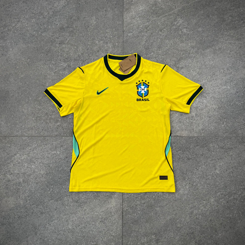 Camisa Brasil Amarela Masculina Jogador- Premium