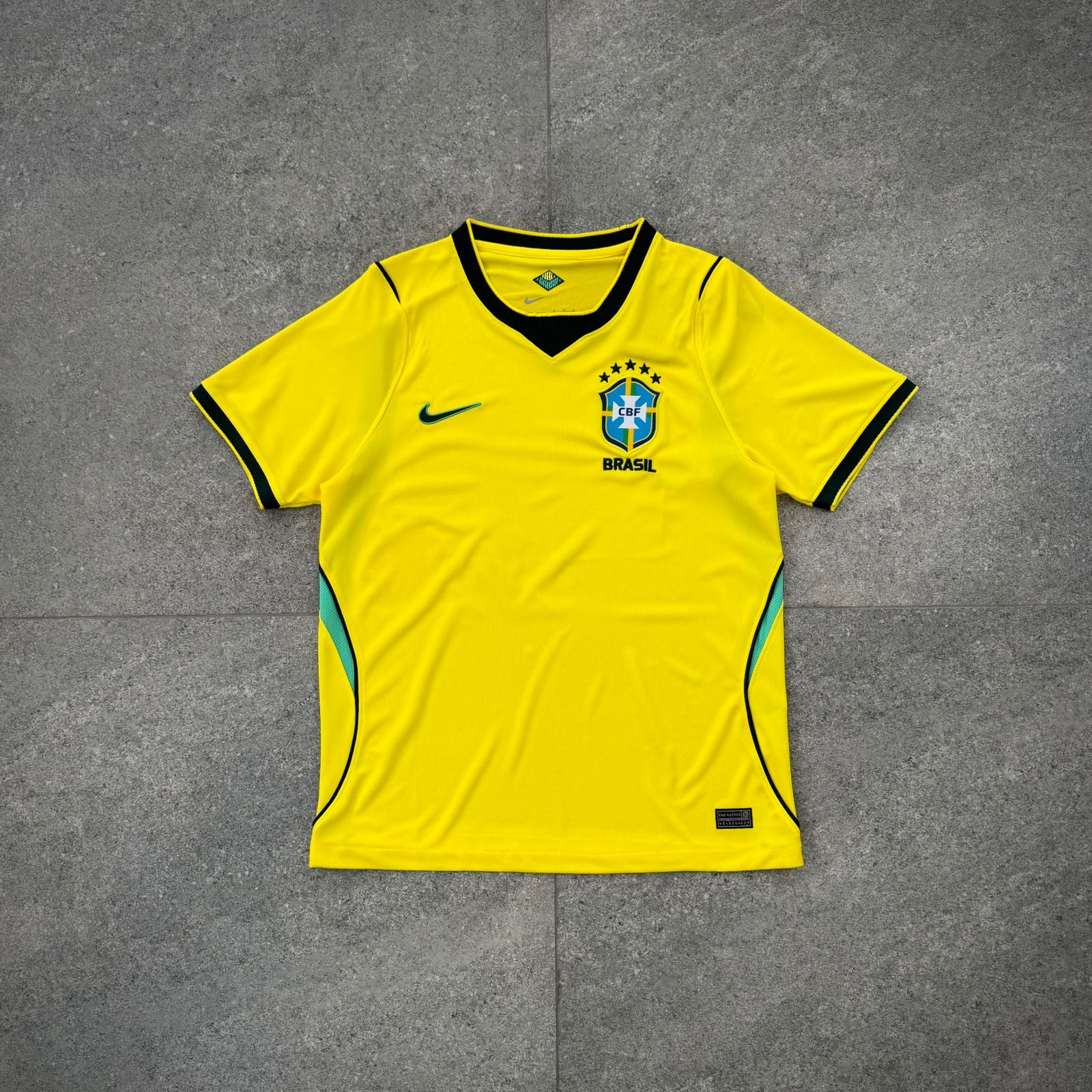 Camisa Brasil Amarela Masculina Torcedor- Premium