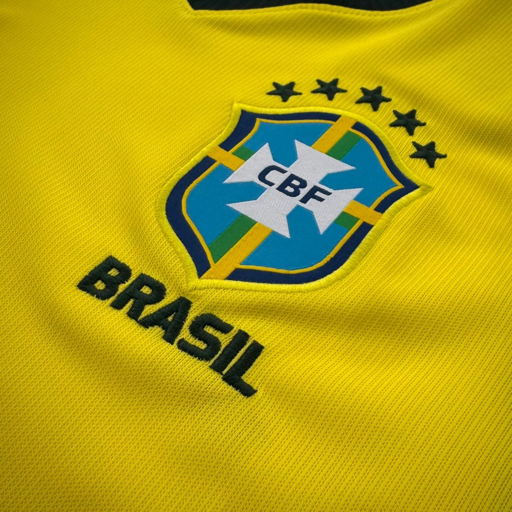 Camisa Brasil Amarela Masculina Torcedor- Premium