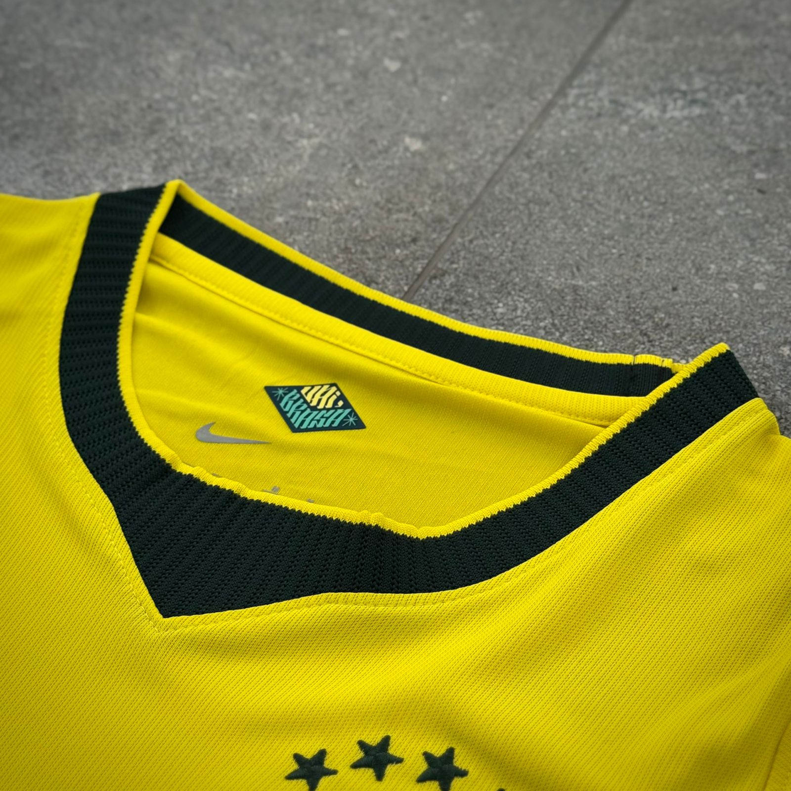 Camisa Brasil Amarela Masculina Torcedor- Premium