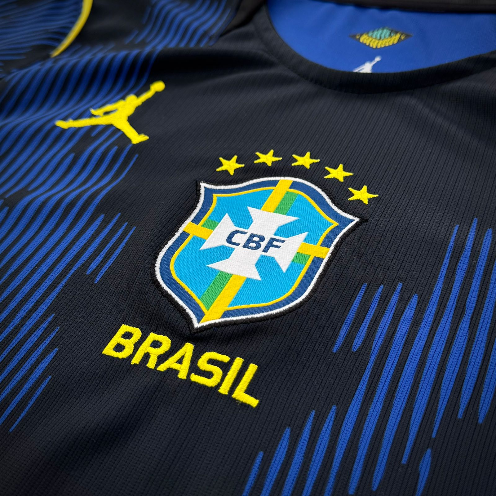 Camisa Brasil Azul Masculina Torcedor- Premium